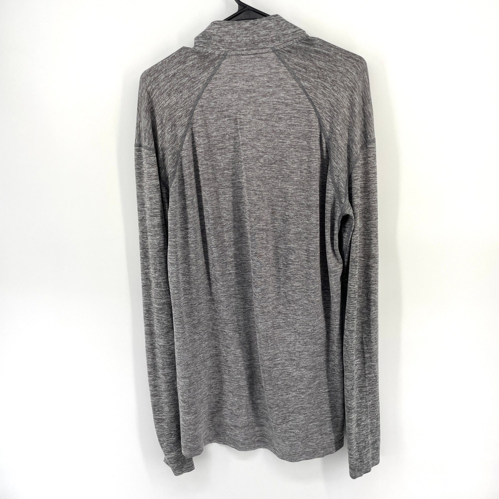 Nike Dri Fit Long Sleeve Running Half Zip Athletic Gray Heather Shirt Men's Med - Picture 4 of 10